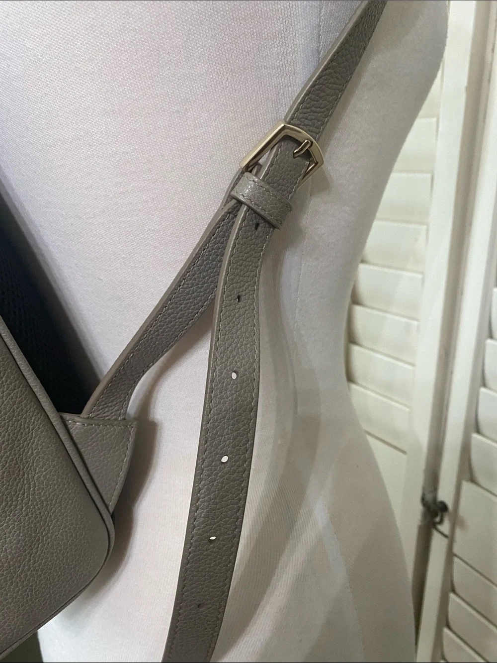 Furla Frida Italian Lux Soft gray Pebbled Leather Backpack
